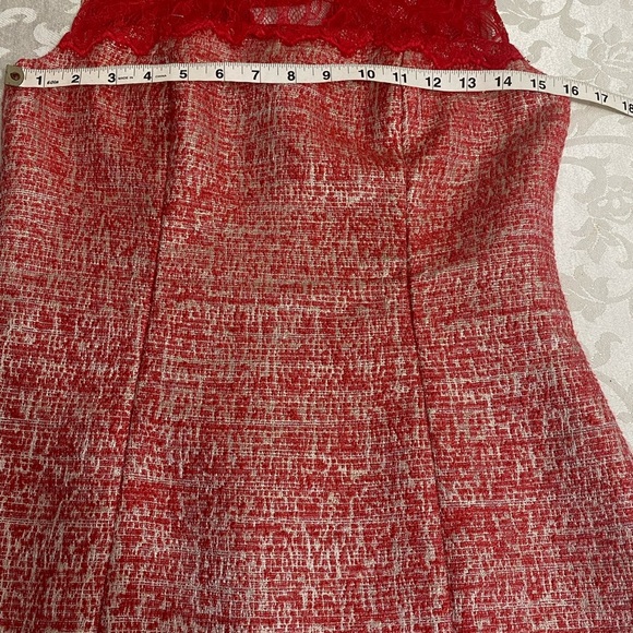- KAY UNGER CHERRY AND SILVER 2 pieces dress size 4 - Picture 10 of 13